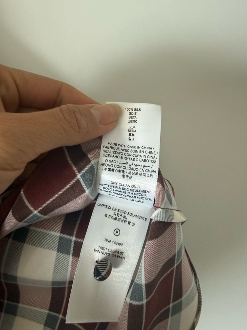 Doen Alamere checked silk-satin mini dress - Picture 4 of 4